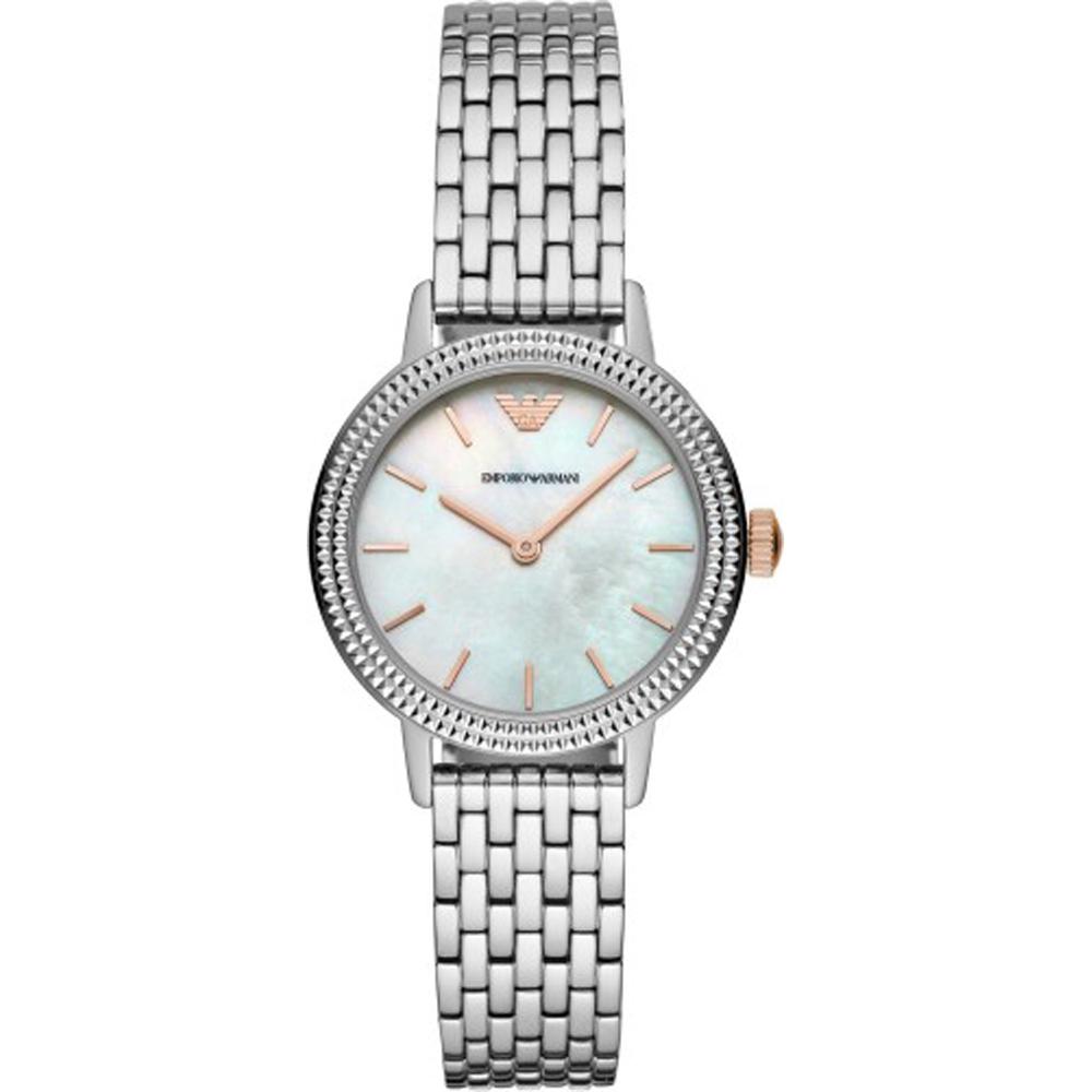 

Emporio Armani Historical Collection Mother of pearl Silver Metal Ladies Quartz Watch AR80020 мать жемчужного