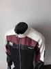Men's American Style PU Leather Pilot Jacket - Color Block Patchwork for Cool Motorcycle Riding