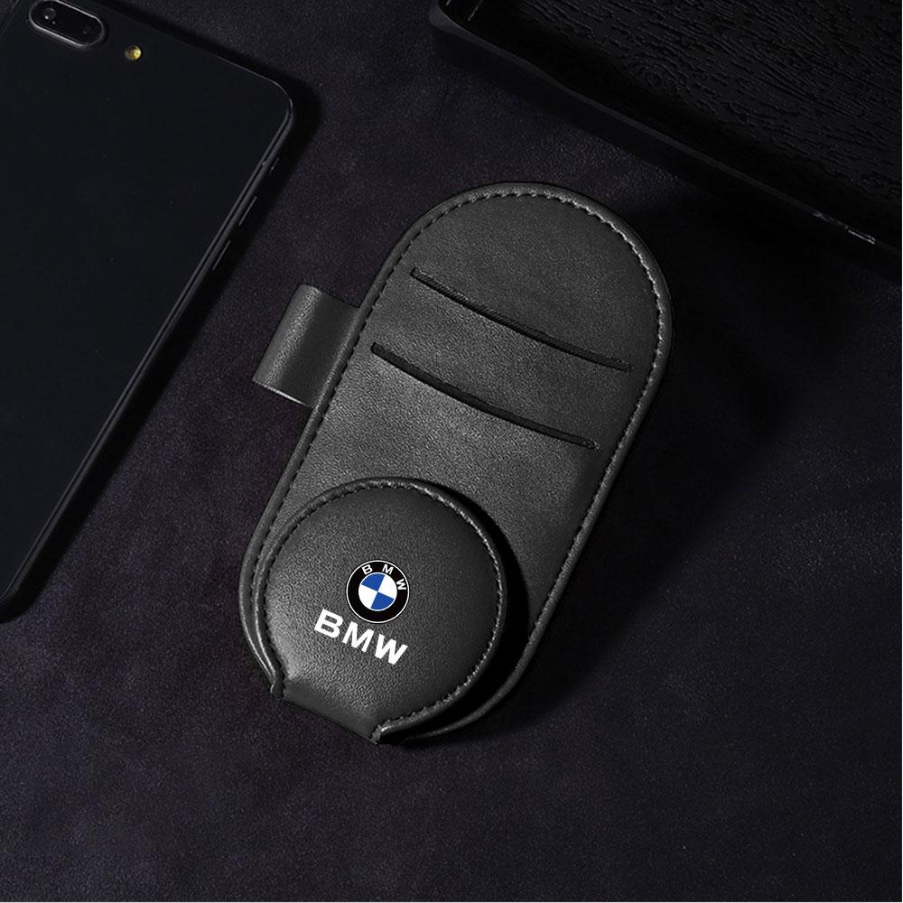 Porta occhiali da sole per parasole auto, clip appendi occhiali magnetica, supporto di lusso per occhiali da sole per auto, universale per BMW E46 F30 E39