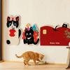 Felt Self-adhesive Cat Scratch Sticker Cartoon Cat Scratch Mat  for Couch Walls