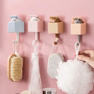 Cartoon Cute Hook Super Powerful Adhesive Hook No Need for Drilling Coat and Hat Hook Wall HookKey Hook