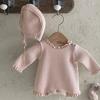 Koreansk babyvaffel-romper - Nyfødt- og småbarnsbody for vår/høst