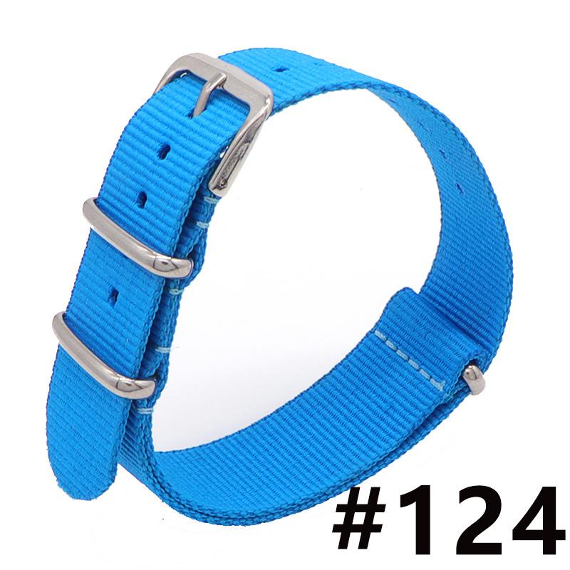 18MM 20MM 22MM Nylon Watch Band Sport Casual Straps Replacement With Stainless Steel Buckle For Men Women's Watch Accessories