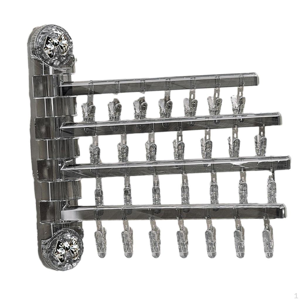 Zusammenklappbarer Kleiderbügel, Faltbarer Wäscheständer, Tragbarer Platzsparender Ständer für Handtücher,