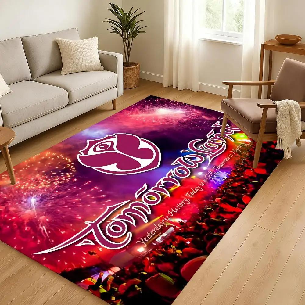 Rock Music Floor Mat Soft Thickened Absorbent Non-Slip Bedroom Living Room Door Mat Home Decor Flannel Rugs