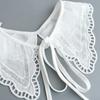 Perfect Match Women White Embroidery Fake Collar Shawl Wraps Girls Summer Dress Shirt Hollow Out Floral Necklace Scarf False Collar