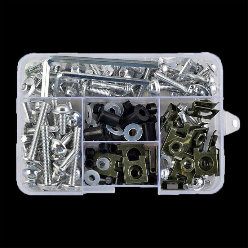 177PCS Motorcycle CNC Alloy Fairing Bolt Screw Nut Kit For Suzuki GSXR 600 750 1000 K1-K8 Kawasaki Z750 Z900 Z1000 Z800 400 300