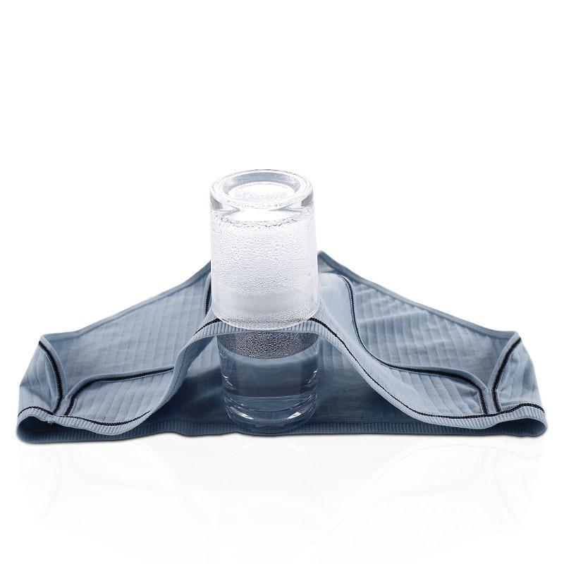 3 buc/pachet Slip femei din bumbac Lenjerie intima Culoare uni Chiloți moale cu talie medie Plus Size