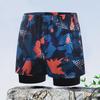 Men's Loose Printed Quick-Dry Swim Trunks