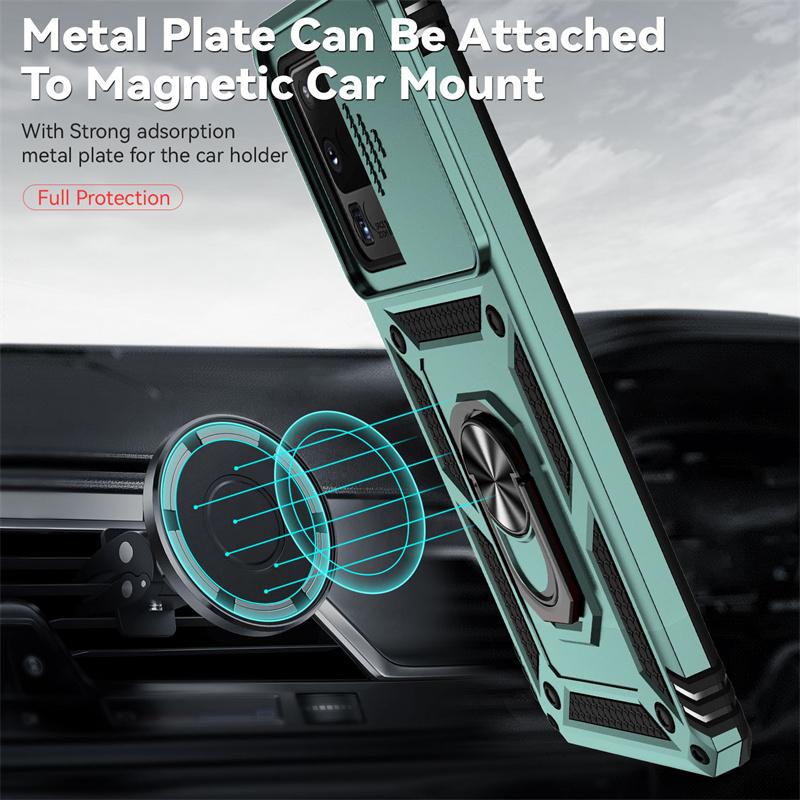 Shockproof Armor Case For Samsung Galaxy S20 Ultra 5G Magnetic Holder Ring Slide Camera Lens Cover For Galaxy S20 + Plus S 20 FE