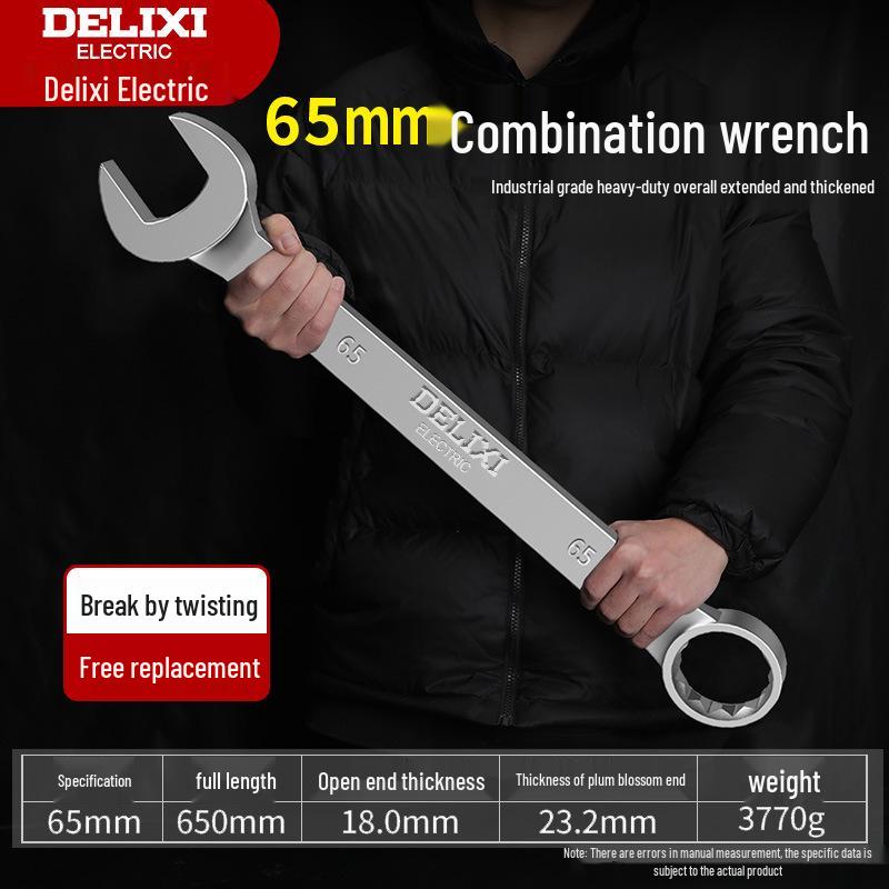 Delixi No. 10-13 Open-End Box-End Double-Ended Wrench Set