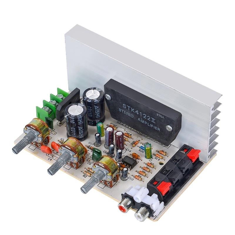 50W+50W STK4132 Amplifier Board DX-0408 2.0 Channel Double High-Power DIY Amplifier Board Module Kit