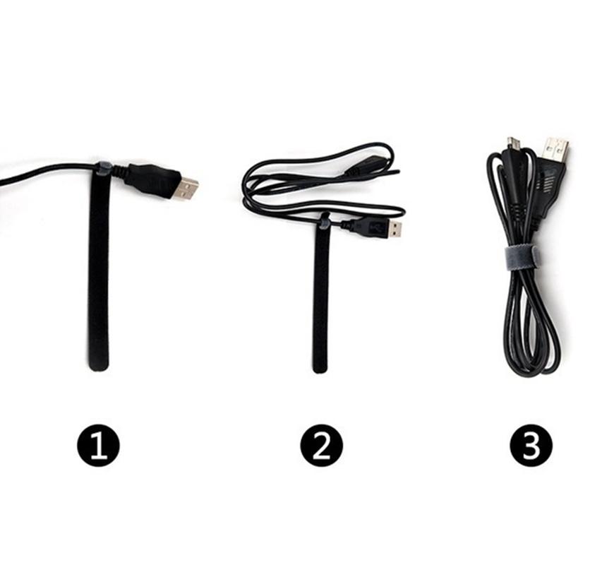 30pcs/50pcs Detachable Cable Ties Color Reusable Nylon Ties T-Type Cable Organizer