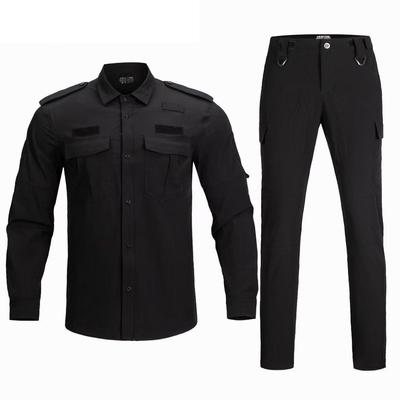 FW LS vêtements de travail à manches longues en Nylon bon extensible noir bleu marine uniforme de sécurité de garde de Police