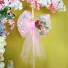New 50cm Bow Hanging Ornament Extra DIY Bow Photography Props Organza Bow Decoration Party Christmas Home Ornaments