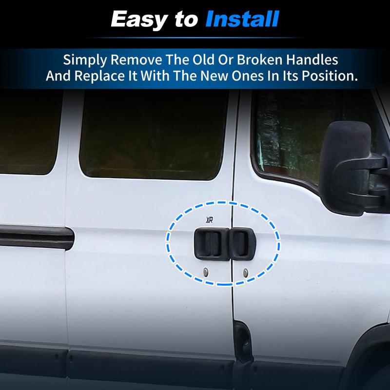 UXCELL Front Left Side Exterior Door Handle No.7700352488/4500488 Outside Car Door Handle for Renault Master II 1998-2010 1 Pcs