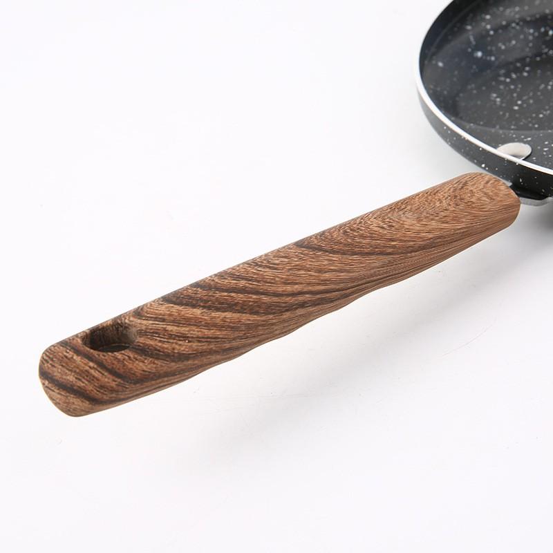 4-Hole Cast Iron Nonstick Mini Frying Pan Eggs Dumplings Pancakes Breakfast Set