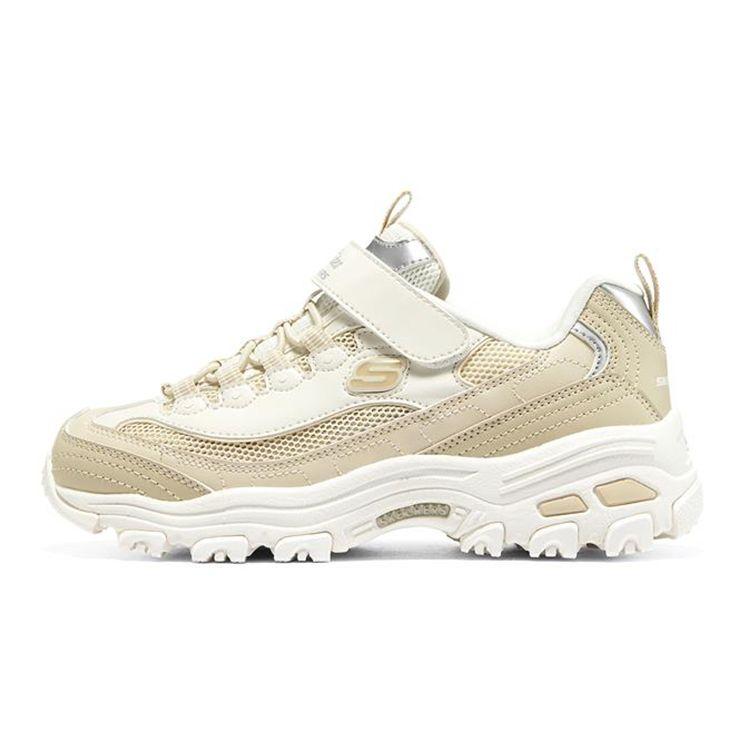 Skechers DLites Series Slip Resistant Shock Absorbing Durable Lightweight Kids sneakers White 302504L-NTW 37