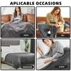 Electric Blanket Flannel Blanket Mattress Winter Machine Washable Double Layer Temperature Control Warmer Heated Throw Blanket