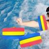 6 Pieces Arm Float Discs Swim Bands Workout Beginner Beach Aquatic Cuffs Red Yellow Blue