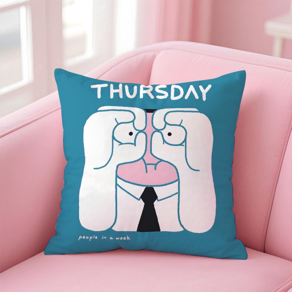 People Living In a Frame Cushion Cover Comfortable Reversible Pillow Cover Ideal for Car Sofa Bedroom & Beyond