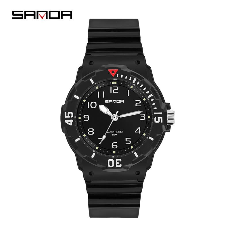 Sanda Unisex Youthful Style Wristwatch - Simple, Sleek, Versatile, and Elegant for Students
