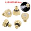 3/16" Low Pressure Brass Fog Misting Nozzles Connectors Cooling Humidifying Garden Water Irrigation