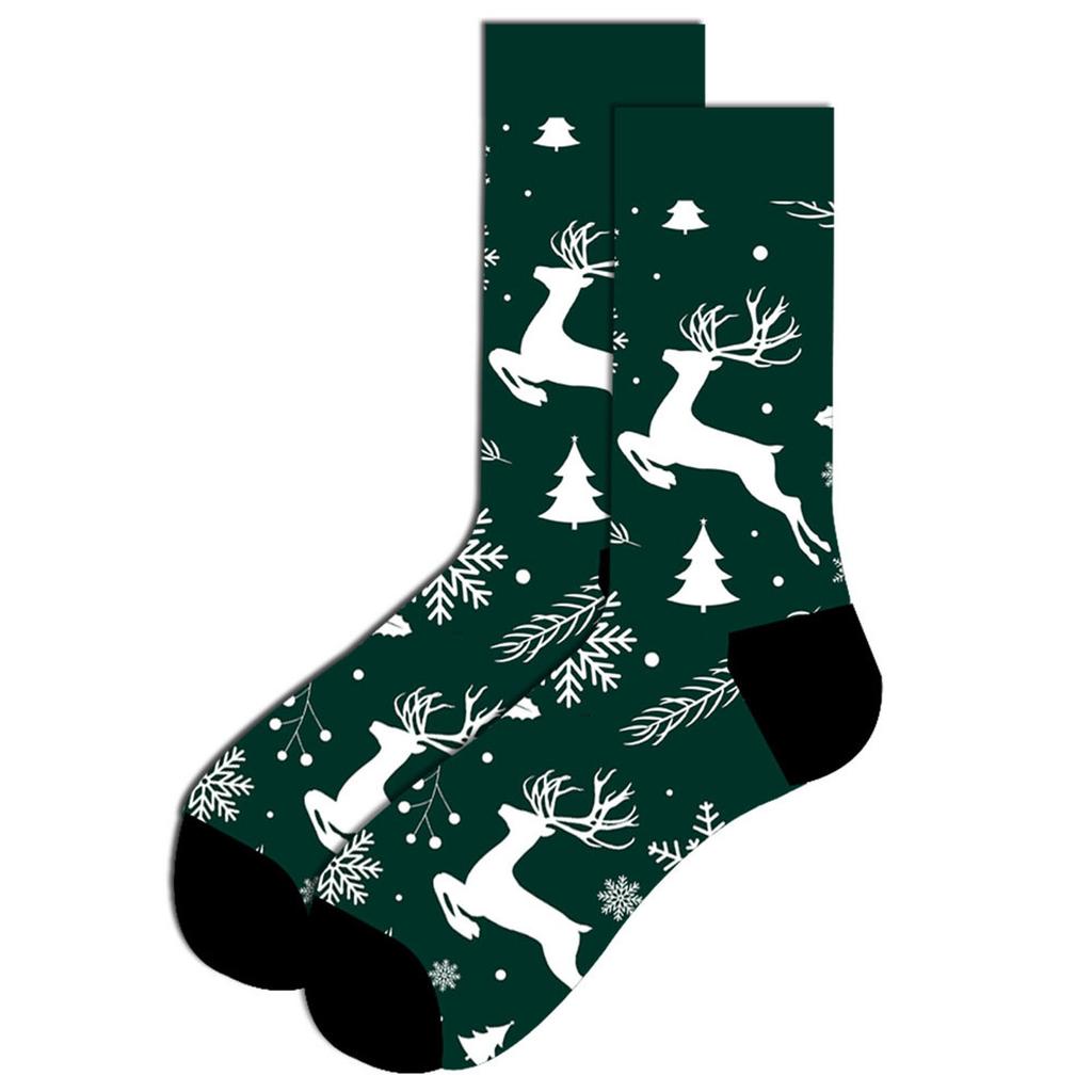 (Projector)Men Christmas Socks For Men Casual Performance Cotton Pad Sports Leisure Warm Socks