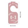 Pack of 8 Double Sided Wooden Dividers Baby Wardrobe Partition  Nursery Closet Organizers Practical Clothes Separator
