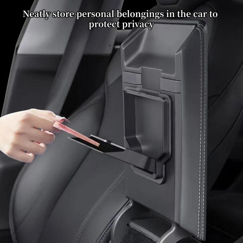 For Tesla Model YL Launch /Y Juniper/3 Highland 2026 Center Armrest Hidden Storage Box Coaster Console Organizer Box Accessories