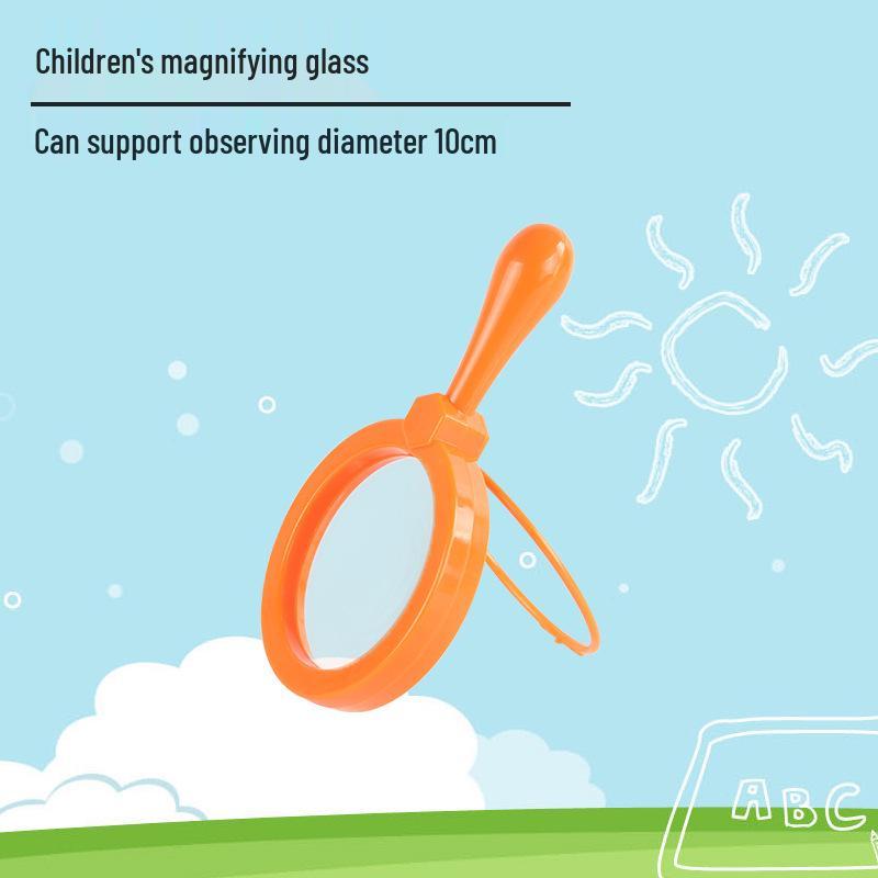 Kids' Portable High-Definition Magnifying Glass for Plant Observation and Science Exploration