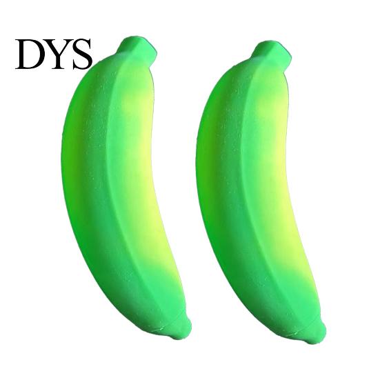 Travel Stress Reliever 2Pcs Relief Simulation Banana Toy Anti-Anxiety Color Changing Squeeze Fidget Slow Rising Fruit Sensory Office Worker