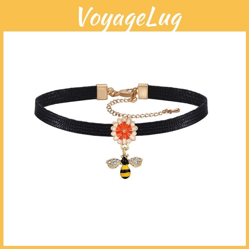 New Korean Style Choker Necklace Featuring Charming Bee Design For Women Accessories