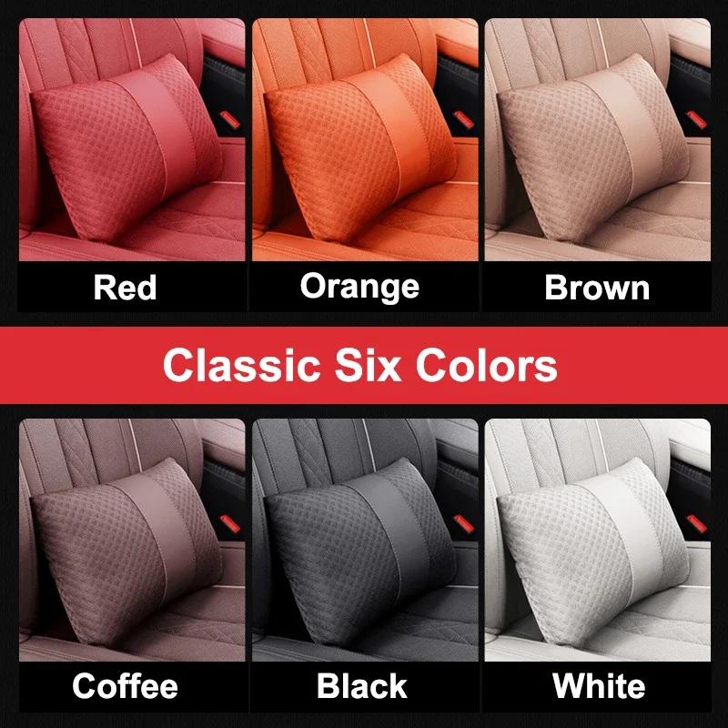 Car Sticker 2025 Hot Car Memory Foam Neck Pillow Protection Lumbar Backrest Cushion For Tesla Model 3 Model S X Y Roadster Space