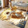 1pc Jesus Christ,Divine Light,Heavenly Ascension Office Carpet Soft Polyester Entrance Carpet Washab
