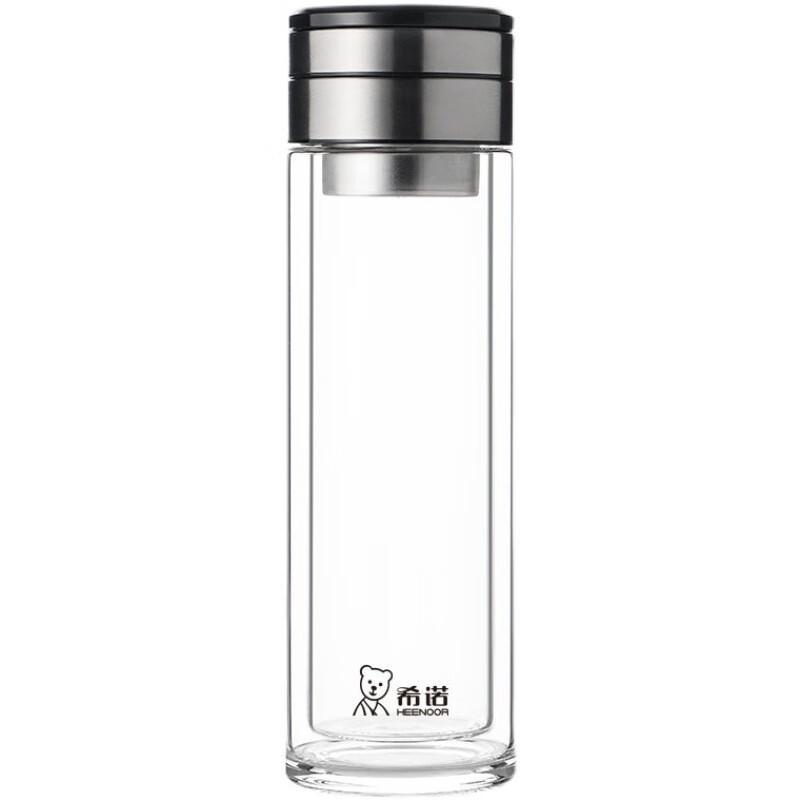 Zhi Shi Double-Layer Tea Infuser Glass Bottle