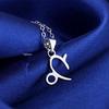 Korean Style Glossy Constellation Pendant Necklace for Women - Simple and Fashionable Clavicle Chain Jewelry.