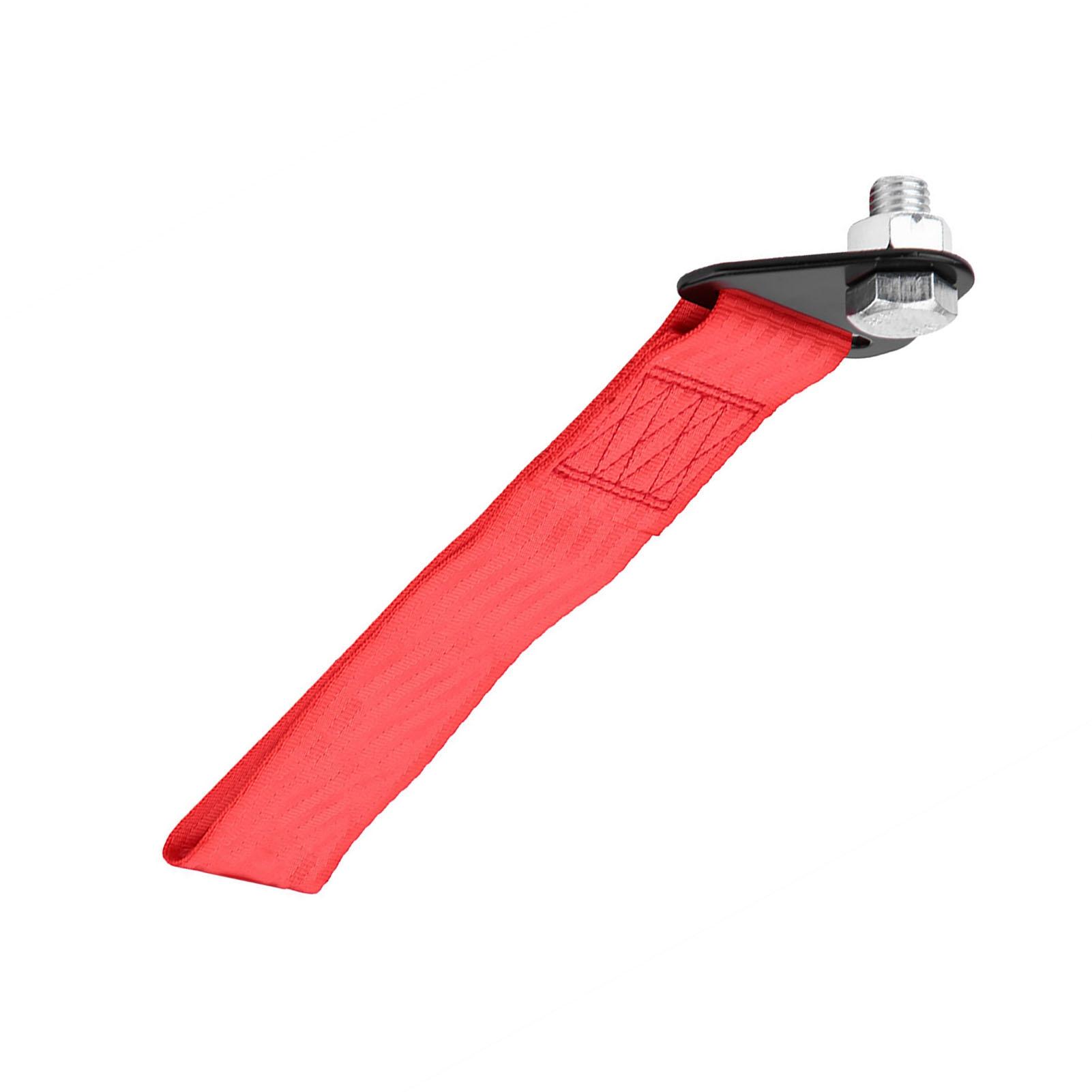 

Universal High Strength Racing Car Tow Strap Tow Rope for Front Rear Bumper Towing Hook красный