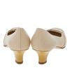 Salvatore Ferragamo Beige Leather And Patent Leather Pumps Beige