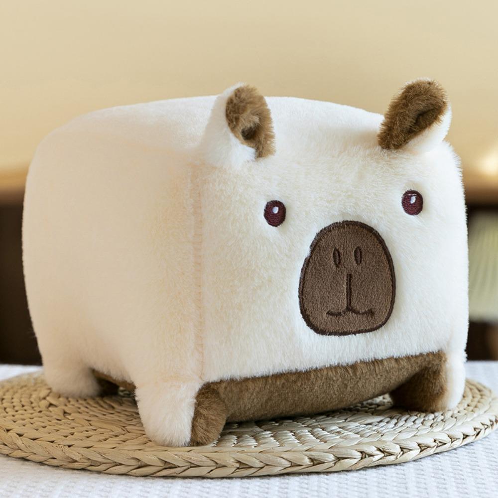 

Shy Smile Block Capybara Pillow Three Expressions Capybara Plush Doll Kids 20cm бежевый/коричневый
