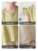 Summer 2026 Korean Chic Girls' Flutter Sleeve Vest & Wide-Leg Pants Two-Piece Set