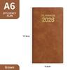2026 English A6 Weekly Planner - Portable Pocket Diary & 365-Day Efficiency Notebook