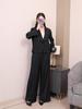 Miyake Pleats Plus Size Elegant Solid Color Two-Piece Set for Women