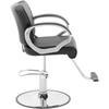 Physa HOVE black hairdressing and beauty chair with footrest