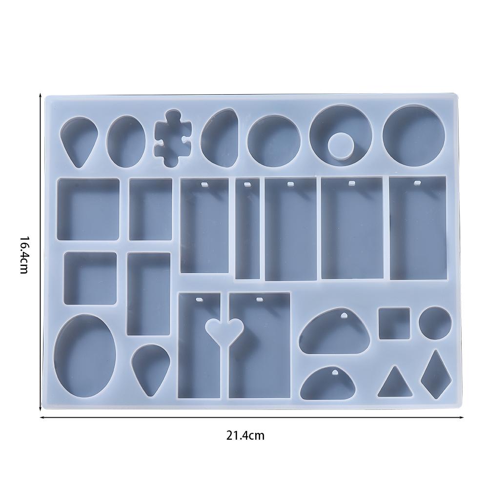 Earring Pendant Silicone Mold Epoxy Resin Jewelry Making Molds Heart Leaves Moon DIY Charms Pendant Mould Creative Jewelry Craft