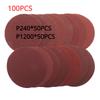 30pcs/Set 5Inch 125mm Round Hook and Loop Sandpaper Woodworking Metal Grinding Disc Abrasive Polishing Tool For Polishing