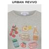 UR 2026 Damen Color-Block Print Slim T-Shirt