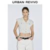 UR Women's Retro Sleeveless Cropped Denim Jacket