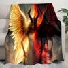 Angel Devil Fantasy Art Print Blanket Soft Comfortable All Seasons Couch Office Nap Travel Blanket Birthday Gift Christmas Present
