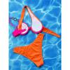Splicing Rhinestone One Shoulder Cut Out Bikini Women Swimwear Female Swimsuit Two-pieces Bikini Set Bather Bathing Suit